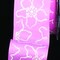 The Ribbon People Pink and White Floral Print Wired Craft Ribbon 1.5" x 27 Yards